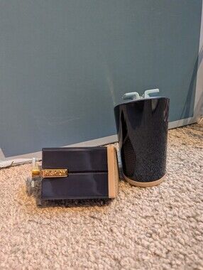 Pashion 4 Inch Block Heels- Navy Blue